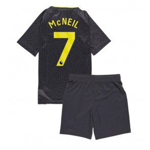Everton Dwight McNeil #7 Dětské Venkovní dres komplet 2024-25 Krátký Rukáv (+ trenýrky)